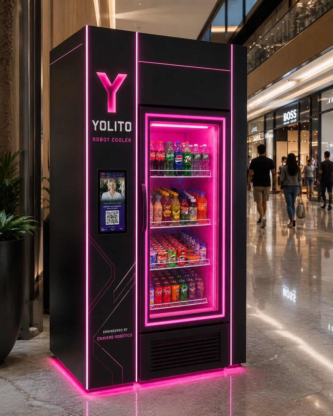 Yolito near BOSS storefront